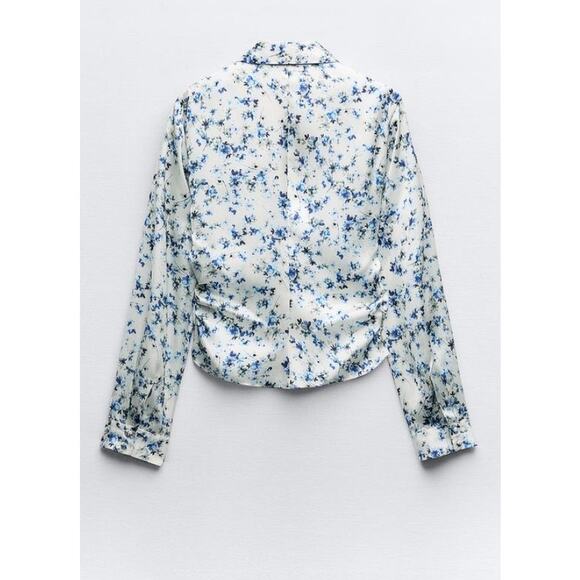 NWT ZARA FITTED PRINTED SHIRT - Picture 5 of 6